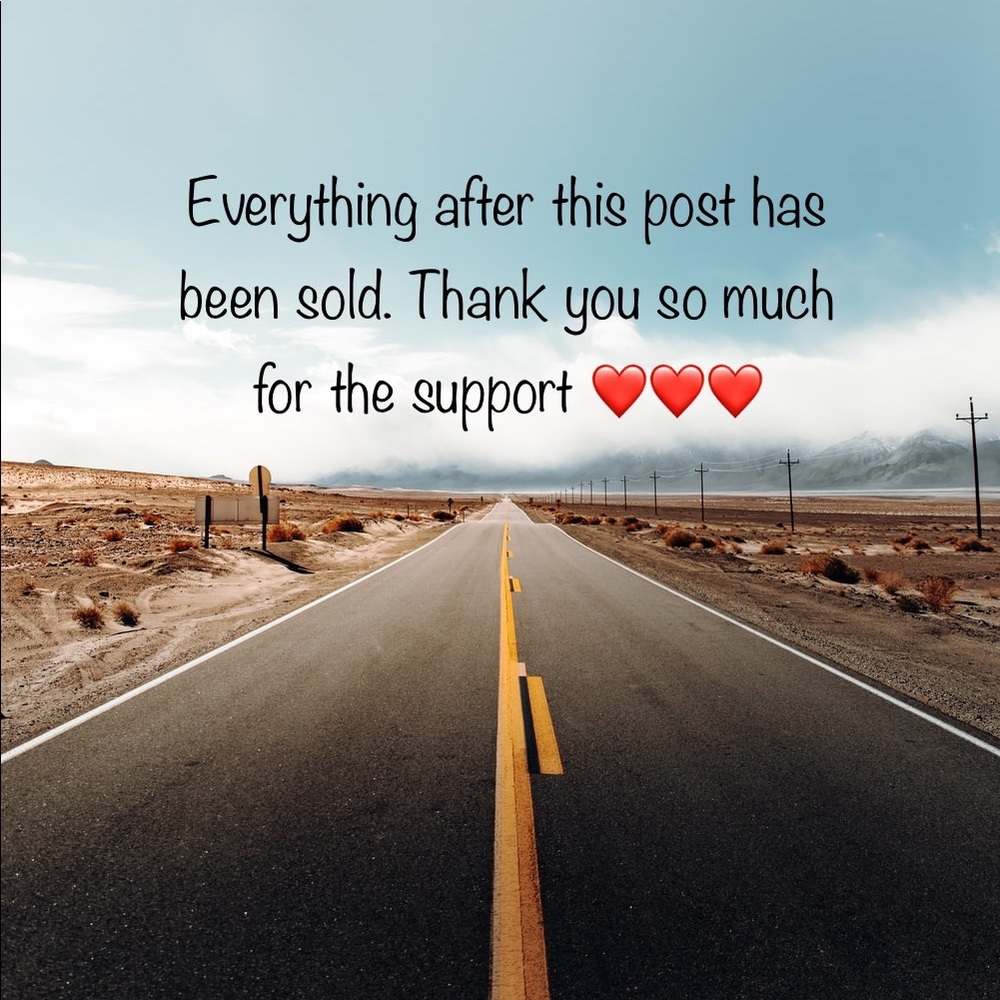 ❌ Everything after this post has been sold ❌